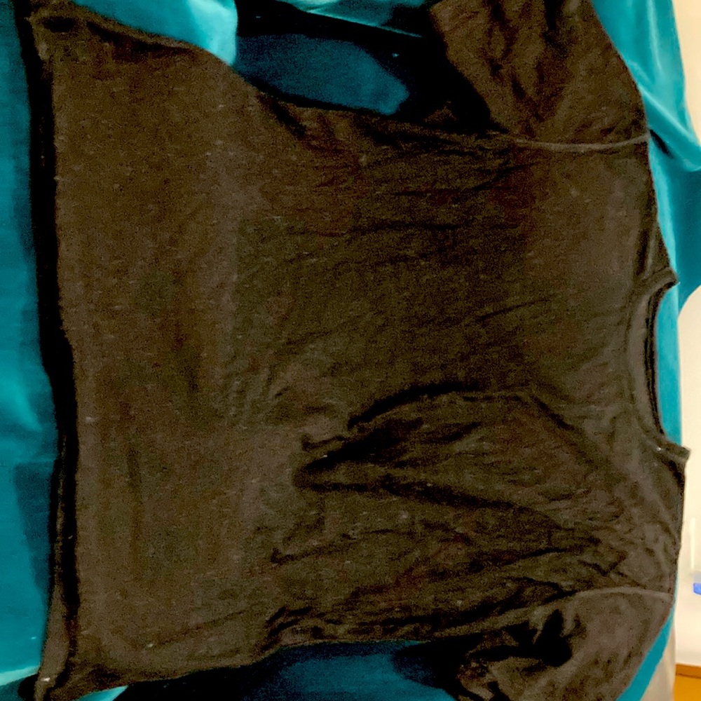 Used black 100% merino wool tshirt.  Misses medium